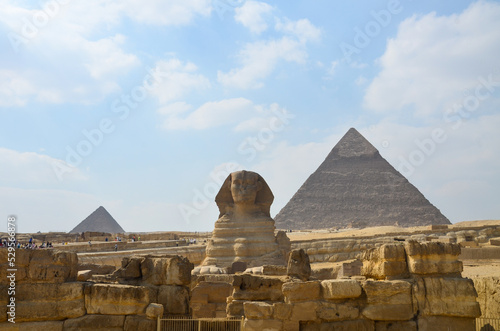 sphinx and pyramid of giza