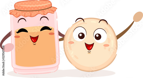 Mascot Kombucha Scoby Illus...