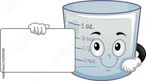 Mascot One Ounce Units Of Capacity Illustration