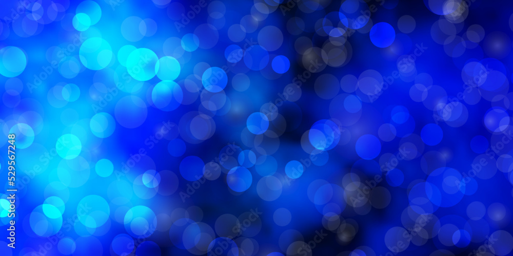 Dark BLUE vector backdrop with circles. Dark BLUE vector backdrop with circles.