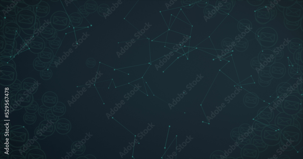 Image of networks of connections over black background Image of networks of connections over black background