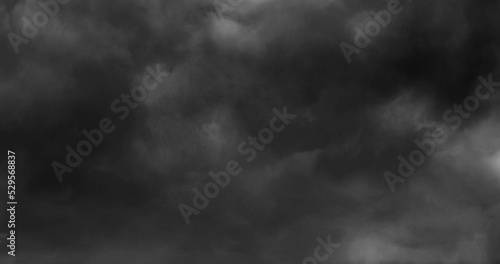 Obraz na płótnie Image of lightning and stormy grey clouds background