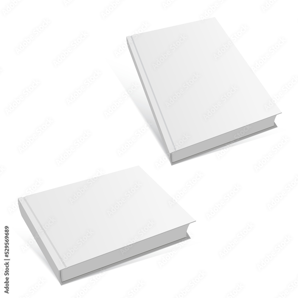 White closed book template mock up White closed book template mock up