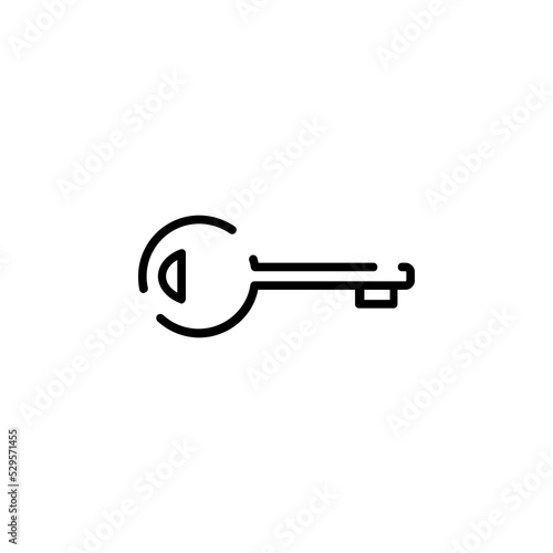 Key Dotted Line Icon Vector Illustration Logo Template. Suitable For Many Purposes. © Lalavida