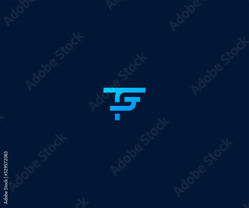 TG, GT, G initial logo monogram designs modern vector templates