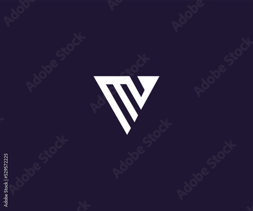 MV, VM initial logo monogram designs modern vector templates