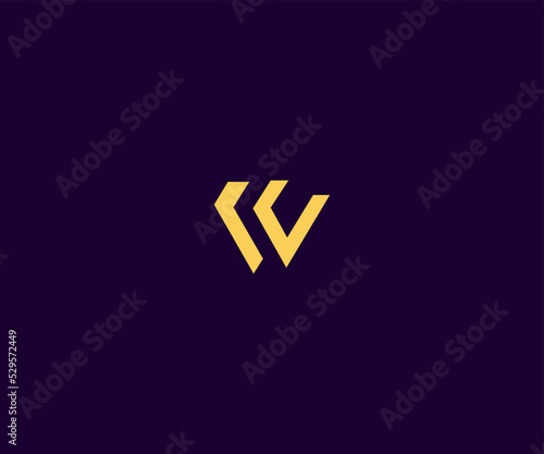 CW, WC, W, CC initial logo monogram designs modern vector templates