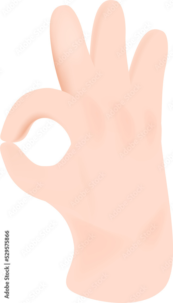Sign language hand signal 3d PNG Sign language hand signal 3d PNG