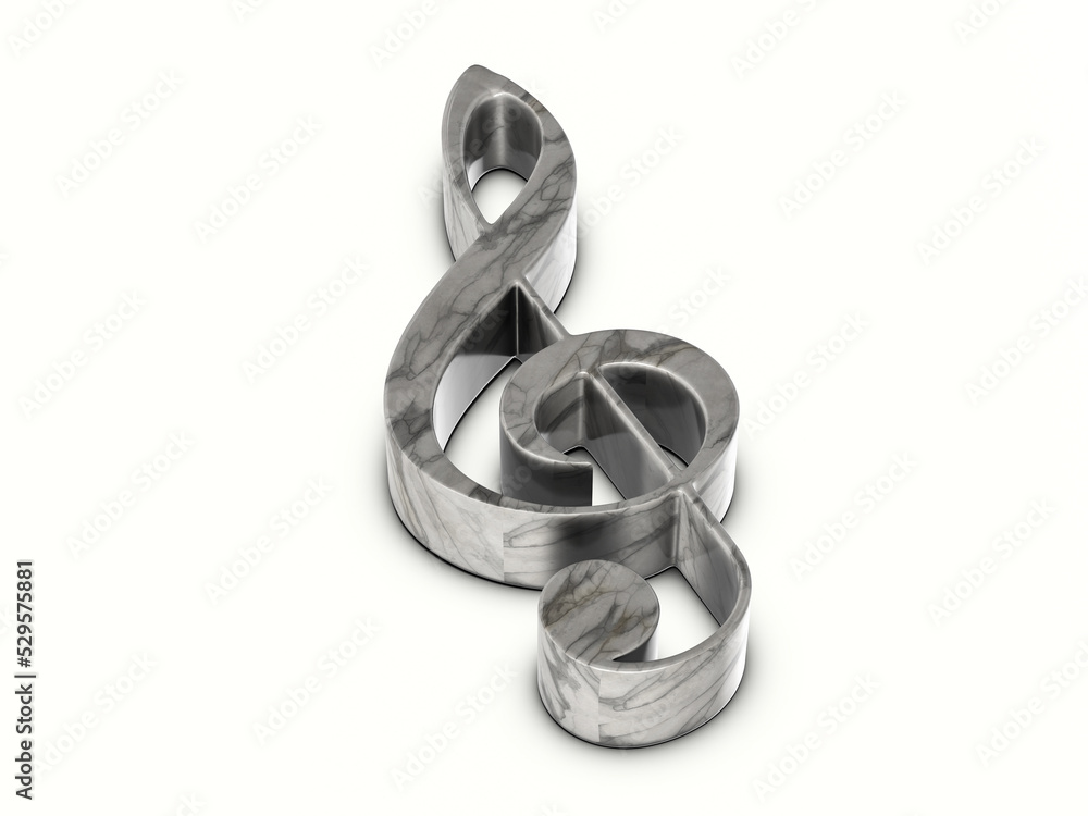 Marble music note symbol Marble music note symbol