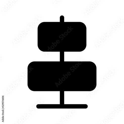 Align Center Icon Vector Symbol Design Illustration