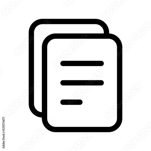 Document Icon Vector Symbol Design Illustration