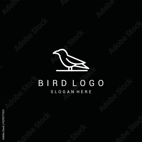 bird logo icon design template premium vector photo