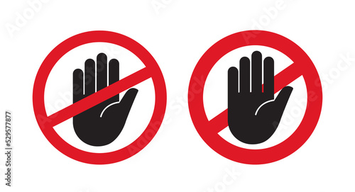 Prohibition ban icon. vector illustration