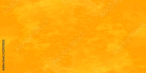 Abstract watercolor painted grainy orange background  Elegant yellow-orange abstract warm sunny bright saturated orange texture  empty smooth orange paper texture  rough and pale painted grunge.