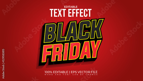 Black friday text effect style