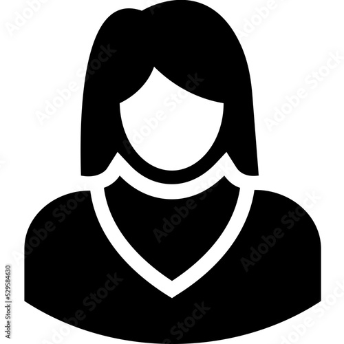 Lady Vector Icon 