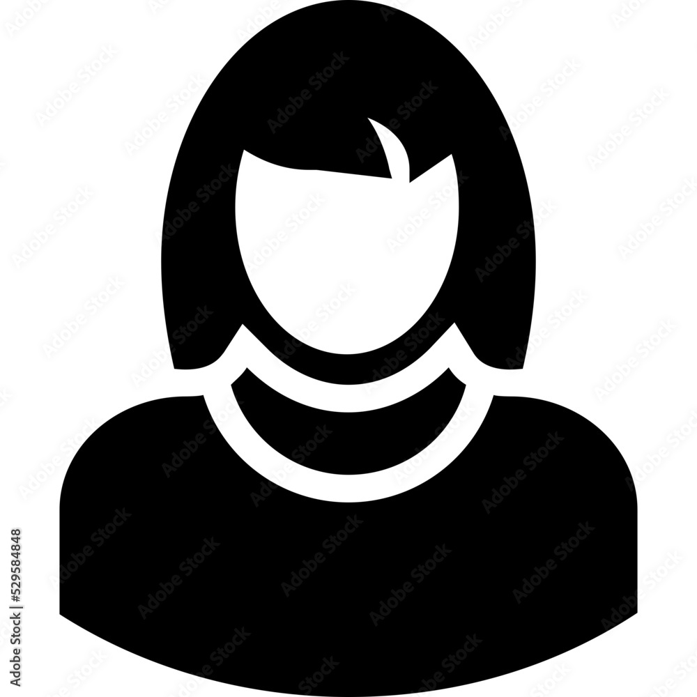 Lady Vector Icon Lady Vector Icon