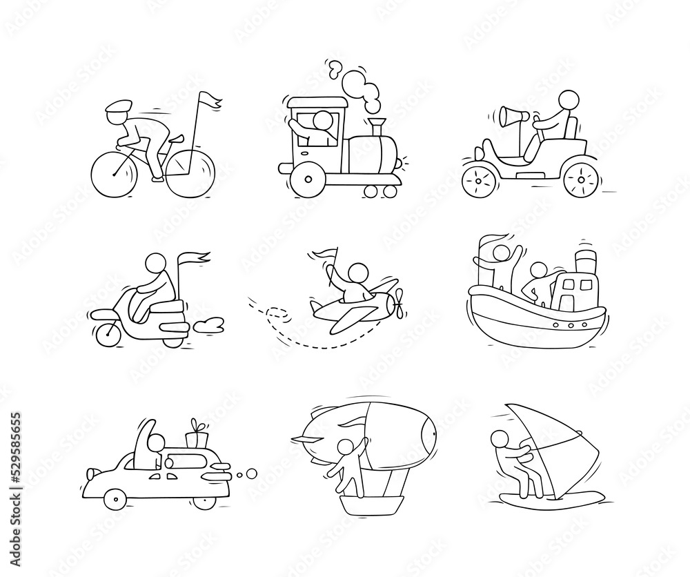 little people on train, boat, plane, car little people on train, boat, plane, car