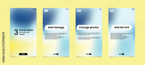 Social media template and creative posts Vector set. Background template with copy space for text and design images with abstract colored shapes, line art,Poster,Banner,fashion