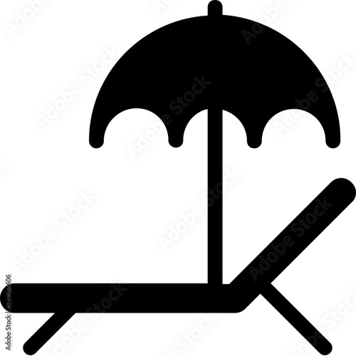 Sunbathe Vector Icon