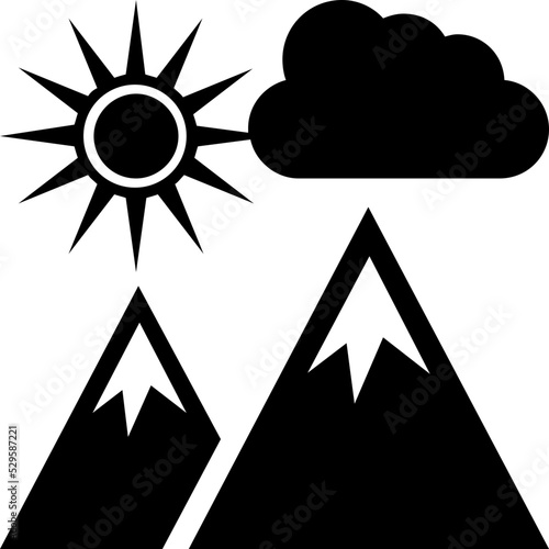 Mountain Vector Icon