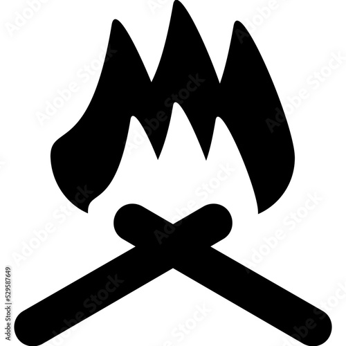 Campfire Vector Icon
