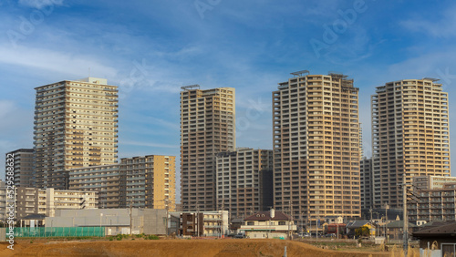 柏の葉キャンパス駅前のマンション街（三井不動産）