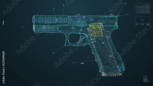Weapon HUD reveal. Gun detection animation
