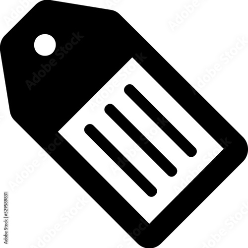 Seo Tag Glyph Vector Icon 