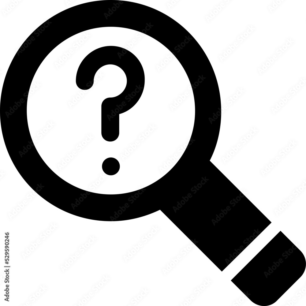 Faq Glyph Vector Icon Faq Glyph Vector Icon