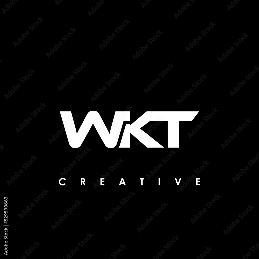 WKT Letter Initial Logo Design Template Vector Illustration