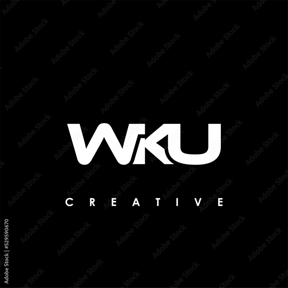 WKU Letter Initial Logo Design Template Vector Illustration WKU Letter Initial Logo Design Template Vector Illustration