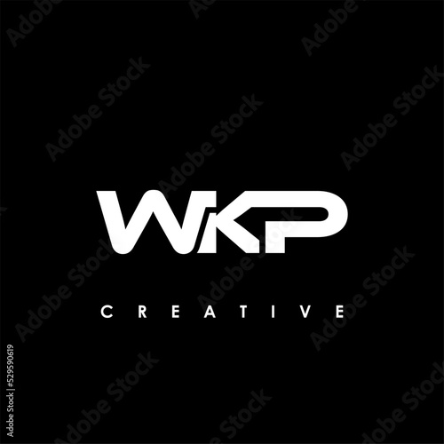 WKP Letter Initial Logo Design Template Vector Illustration
