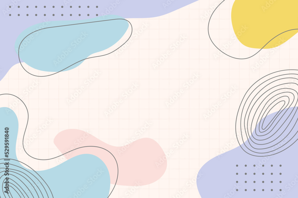 Modern colorful gradient abstract shapes on memphis style background Modern colorful gradient abstract shapes on memphis style background