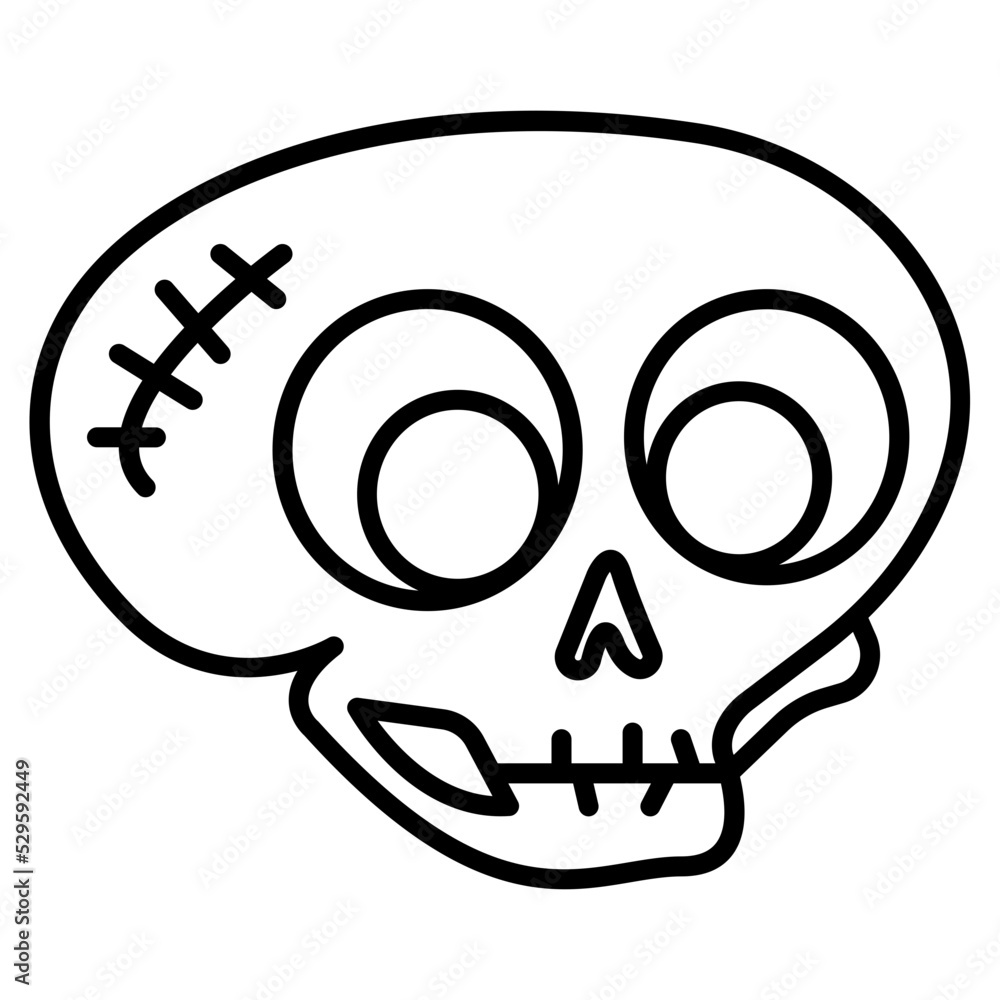 Fototapeta premium skull icon