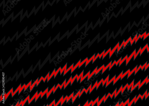 Minimalist background with gradient jagged zigzag pattern and with some copy space area