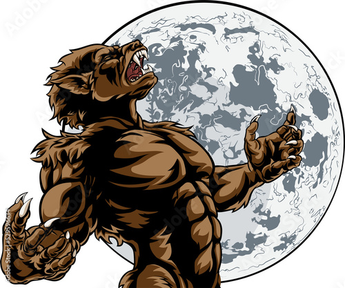 Howling Full Moon Werewolf ...