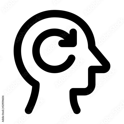 Refresh Mind Icon Line