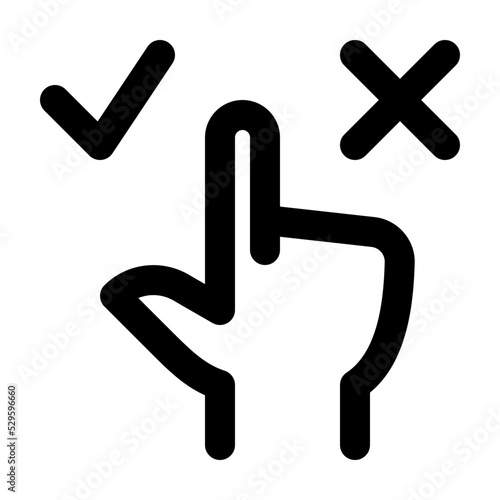 Decision Making Icon Line
