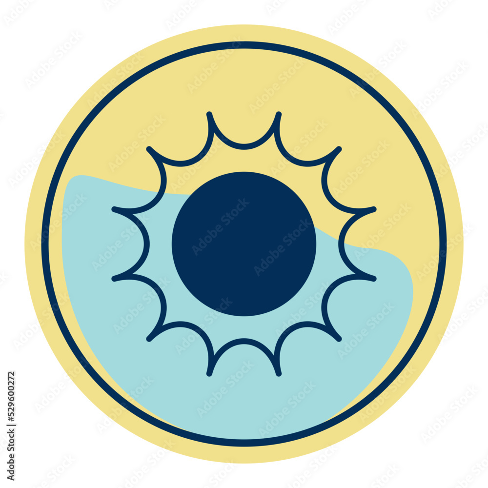 sun icon in summer sun icon in summer
