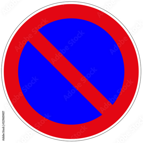Panneau routier: Stationnement interdit