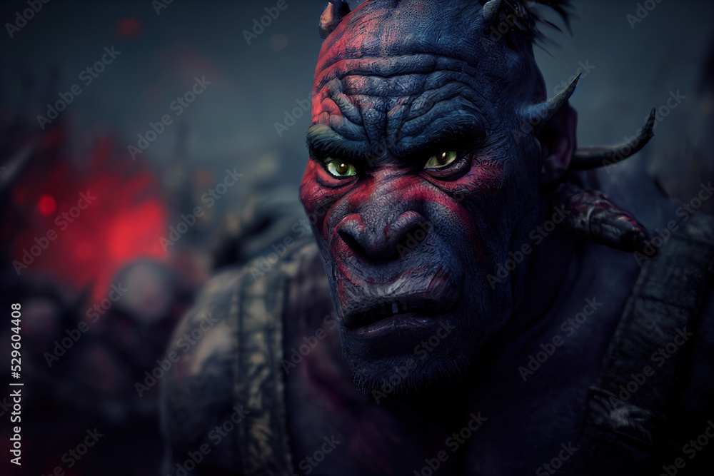 cinematic ork character. High quality 3d illustration cinematic ork character. High quality 3d illustration