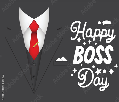 Happy Boss`s day vector illustration. vector design.