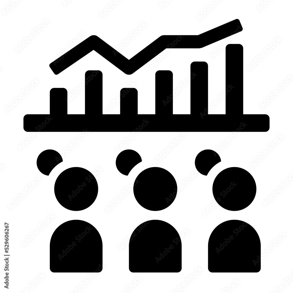 Market Demand Glyph Icon Vector Market Demand Glyph Icon Vector