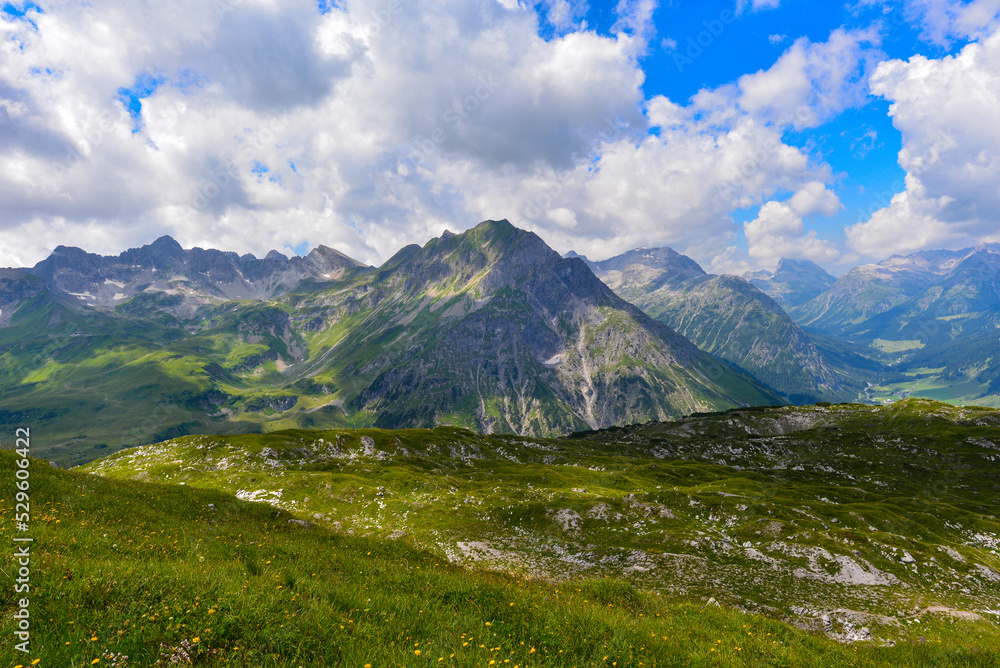 Schafalpe am Rüfikopf in den Lechtaler Alpen, Österreich Schafalpe am Rüfikopf in den Lechtaler Alpen, Österreich