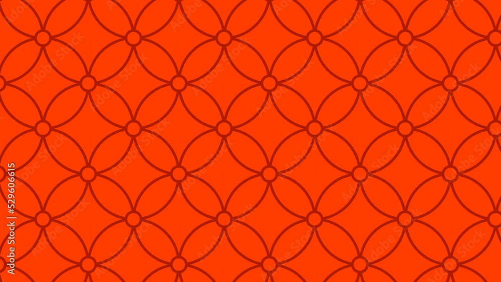 Fototapeta premium Red Traditional Japanese Pattern Background (Star Cloisonne)