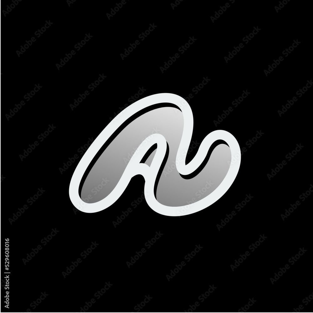 Fototapeta premium letter mark A abstract