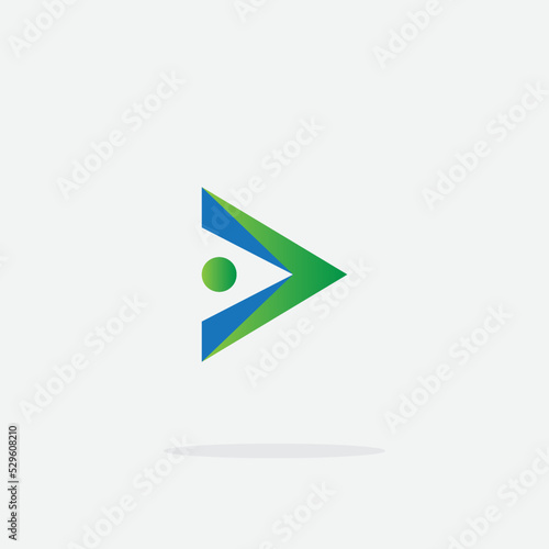 Free Download Play button icon in trendy style isolated on grey background. Play symbol for your web site design, logo, app, UI. Vector illustration - GFXLoad