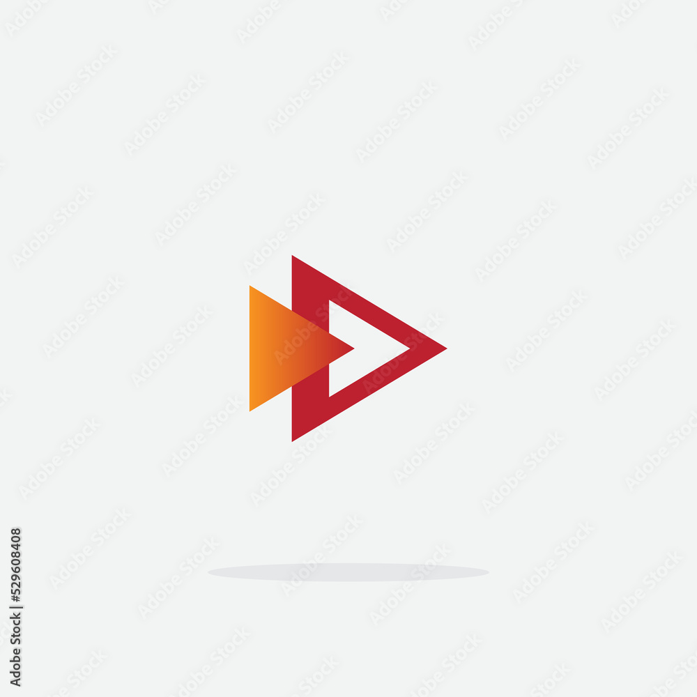 Play button icon in trendy style isolated on grey background. Play symbol for your web site design, logo, app, UI. Vector illustration Play button icon in trendy style isolated on grey background. Play symbol for your web site design, logo, app, UI. Vector illustration