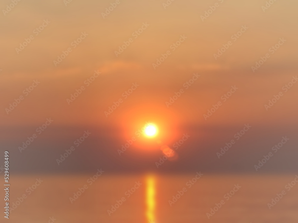 orange sunset and sun light background